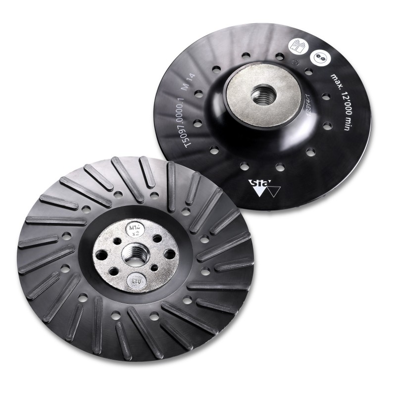 Talerz podporowy do dysków fibrowych sia Abrasives Turbo I 0020.3717 125 mm M14