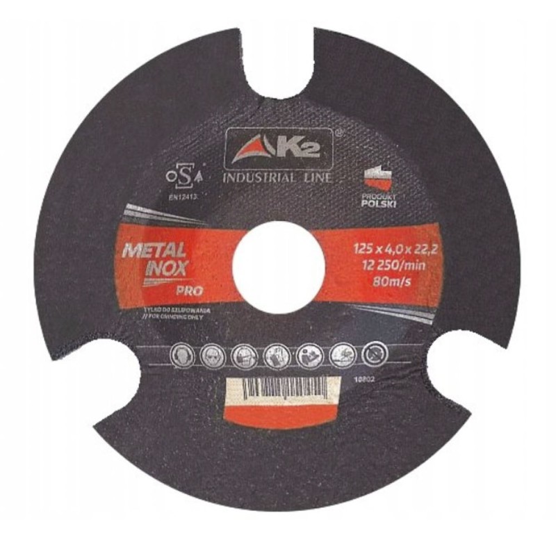 Tarcza do szlifowania K2 Octopus 125 x 4,0 x 22,23 mm P36 Opak. 20 szt.